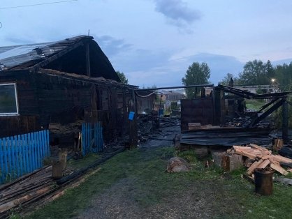 В Козульском районе возбуждено уголовное дело по факту гибели троих человек в результате пожара